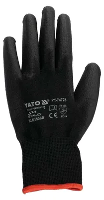 Productafbeelding van Yato - Veiligheidshandschoenen met logo, nylon AW607 (8) (zwart)