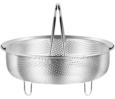 Produktbild von Dampfgarer-Pfanne – 24 cm, aus 304 Edelstahl, geeignet zum Dämpfen und Kochen