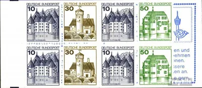 Produktbild von Briefmarken BRD (BR.Deutschland) 1980 Mi MH22r (kompl.Ausg.) postfrisch Burgen und Schlösser