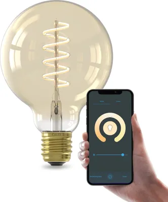 Produktbild von Calex Smart LED Lampe, E27, G95, Gold Filament, warmweißes Licht, dimmbar, WLAN App- & Sprachsteuerung