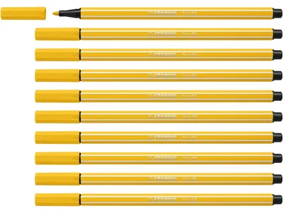 Image de STABILO Pen 68 stylo-feutre Jaune 1 pièce(s)