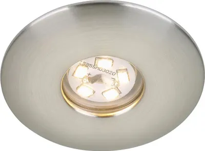 Produktbild von Briloner LED Einbauleuchte rund Nickel matt IP44 1,8W 150lm warmweiß 3000K 110°