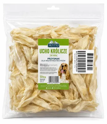 Produktbild von PETITTO – ucho królicze bez futra -500 g