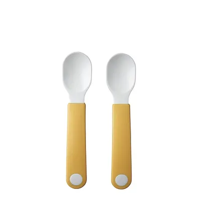 Produktbild von Mepal set lernlöffel mio 2 stück - yellow