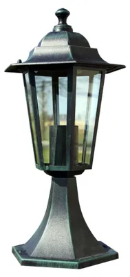 Produktbild von vidaXL Gartenlaterne Dunkelgrün/Schwarz Aluminium