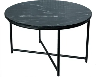 Produktbild von Starfurn Couchtisch Mex | Schwarzer Marmor 75 cm