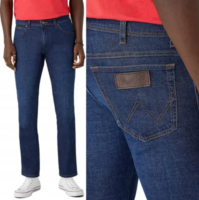Immagine prodotto di WRANGLER, Jeanshosen da uomo, vestibilità dritta, TEXAS, W34 L30, Blau, Jeans, baggyjeans, buggy