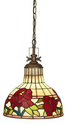 Image de Casa Padrino Tiffany Lampe à suspendre Vintage Lampe industrielle - Design industriel - Lampe de cuisine