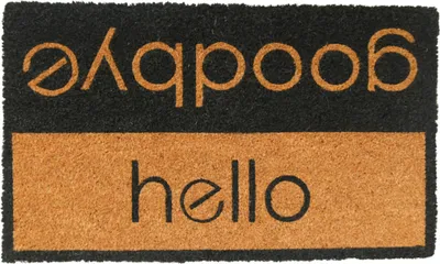 Produktbild von Mars & More Kokos-Fußmatte Hello Goodbye 75x45 cm rutschhemmend