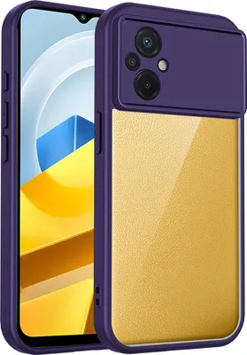 Produktbild von Hülle für Xiaomi Poco M5/Poco M4 5G Transparente Rückseite TPU Bumper Stoßfest Handyhülle Lila
