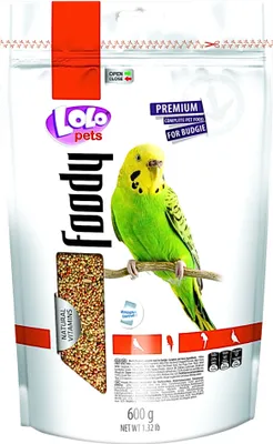 Produktbild von LoLo Pets FOODY Premium 600 g Futter für Wellensittiche