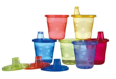 Obrázek produktu pro Nuby 0048526911219, Sada, 0,21 l, Vícebarevný, Plast, 6 kusů, 230 mm