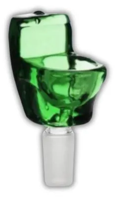 Glaskopf für Bong, Toiletten-Design, 14,5 mm Schliff