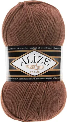 Produktbild von Alize Superlana Klasik 100g Strickgarn Strickwolle 25% Wolle, Farbwahl