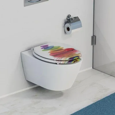 Produktbild von Famanu WC-Sitz Premium - O-Form, Soft-Close, 43,5 x 37,5 cm