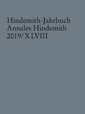 Produktbild von Hindemith-Jahrbuch