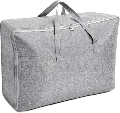 Produktbild von PolkaHome® Aufbewahrungstasche groß 105L, faltbare Aufbewahrungsbox mit Griffen, wasserdicht, langlebige Umzugstaschen für Bettwäsche,