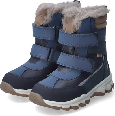 Produktbild von bisgaard 5715243454934, Stiefel, Kind, Blau, Thermoplastischer Gummi (TPR), Leder, Textil, Wolle