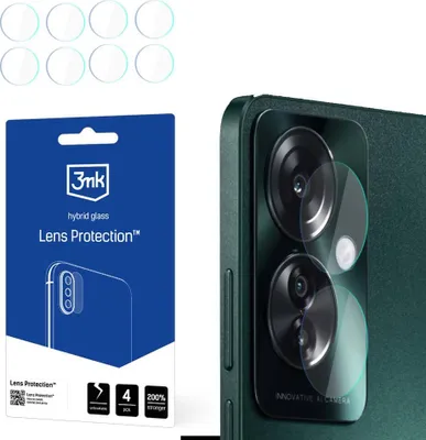 Produktbild von 3mk Hybridglas Lens Protection für Oppo Reno11 F Kamera Objektiv Kameralinse 0,16mm 6H (4 Stück)