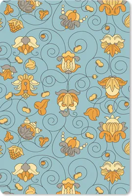 Produktbild von MuchoWow® Mauspad Mousepad Muster - Vintage - Blumen 18x27 cm - Mousepads - Maus Mat - Pad - Mausunterlage