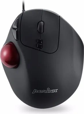 Obrázek produktu pro Perixx PERIMICE-517, Ergonomická myš s trackballem, kabel USB, černá