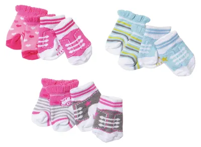 Produktbild von BABY born Socks, 2 pack, Puppensocken, 3 Jahr(e)