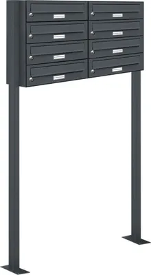 Produktbild von 8er Standbriefkasten Anlage Freistehend RAL 7016 - Anthrazit