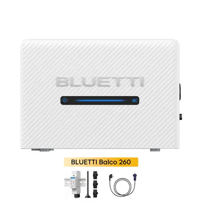 Produktbild von Powerness®Balkonkraftwerk Speicher Bluetti Balco 260 2,560 Wh 4 MPPT Mit Bluetti S Meter für Balkonkraftwerk (0% MwSt)