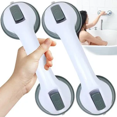 Immagine prodotto di Maniglia per doccia - Stuzzicadenti e sblocco rapido - Armadietto da bagno - Donne in gravidanza - Bambini - Anziani Maniglia con stuzzicadenti
