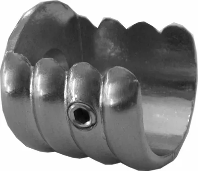 Produktbild von BASIT Gardinenstange selber zusammenstellen Edelstahl look Metall Ø 16mm Einzelteile