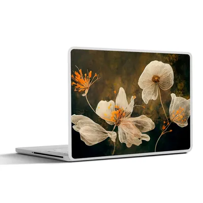 Produktbild von MuchoWow® Laptop Aufkleber Sticker Cover Blumen - Pflanzen - Natur - Illustration 31x22.5 cm - Laptop-Deko