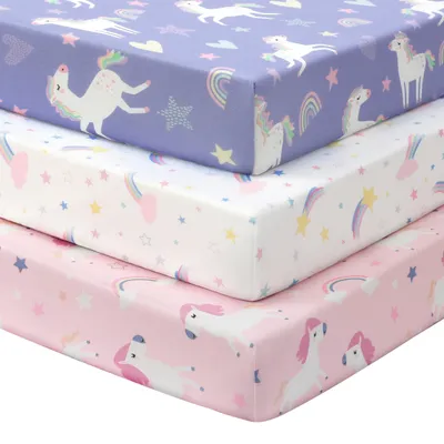 Image de Solidchoice - Drap-housse pour lit bébé, 120 x 60 cm, lot de 3