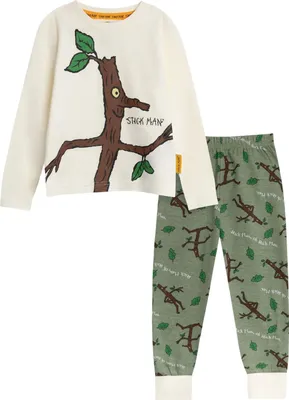 Produktbild von The Gruffalo - Schlafanzug mit langer Hose für Kinder NS9459 (104) (Beige/Grau)