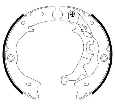 Produktbild von Textar Bremsbacken hinten für Kia Carnival II III