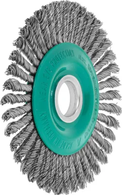 Immagine prodotto di Lessmann Spazzola rotonda stretta diritta, filo INOX 0,50 mm, ⌀ spazzola x ⌀ foro 125X22 mm