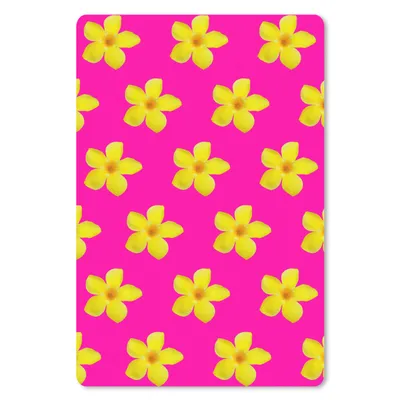 Produktbild von MuchoWow® Mauspad Mousepad Blumen - Gelb - Muster 18x27 cm - Mousepads - Maus Mat - Pad - Mausunterlage