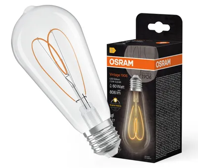 Obrázek produktu pro LED žárovka P45 kulová B22d 5,5 W = 60 W, 806 lm, 2700 K, teplá, 300°, retrofit, vlákno CLASSIC, Osram