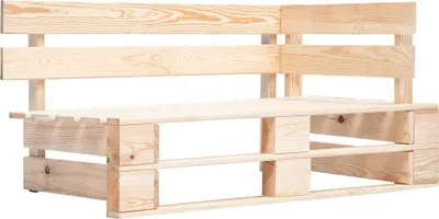 Produktbild von vidaXL Outdoor-Ecksofa Paletten Kiefernholz Imprägniert
