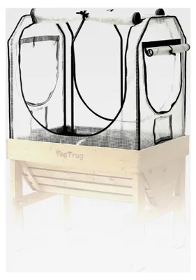 Produktbild von Gewächshausaufsatz Classic - Abdeckung für Hochbeet mit Mikro-Netz-Funktion und PE-Folie - Frühbeetaufsatz für Pflanzkasten - 99,5x72x90 cm