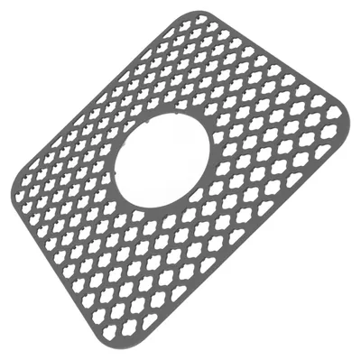 Produktbild von Spülbeckenschutz - Rutschfeste Silikonmatte - Hitzebeständige Einlage für Edelstahl- und Porzellanspülen - Grau