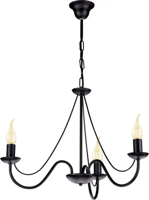 Zdjęcie produktu dla Żyrandol BARTEZ czarny 3xE14x40W metal wym:75x54x54cm IP20 Kaja