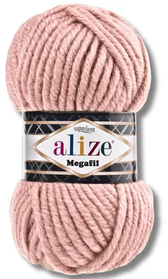 Obrázok produktu pre Alize 1x 100g Superlana Megafil, hrubá priadza, univerzálna, vhodná na háčkovanie a pletenie (farba: ružová - 161)