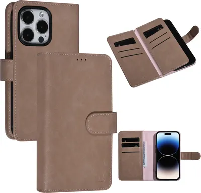 Zdjęcie produktu dla UNIQ Accessory iPhone 14 Pro różowe etui na 9 kart - magnetyczne zamknięcie