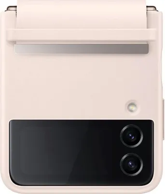 Zdjęcie produktu dla Samsung Skrzany pokrowiec z klapk Galaxy Z Flip 4 brzoskwiniowy EF-VF721LPE