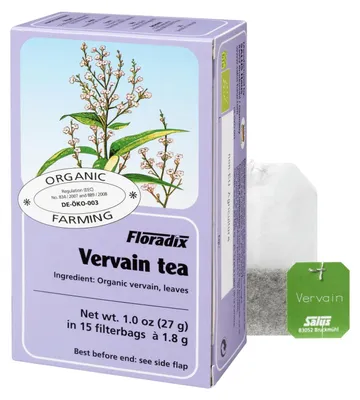 Produktbild von Floradix -Kräutertee mit Zitronenverbene – 15 Teebeutel à 1,8 g