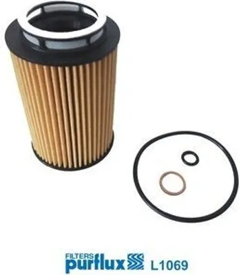 Produktbild von Ölfilter PURFLUX L1069 Filtereinsatz für BMW 5 Touring (F11) 5 Limousine (F10) X5 (E70) 5 Limousine (G30, F90) X5 (F15, F85)