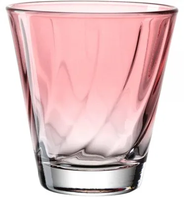 Obrázek produktu pro LEONARDO Twist, Sklenice na letní koktejly, 215 ml, Sklo, Červená, 4 kusů, Kulatý