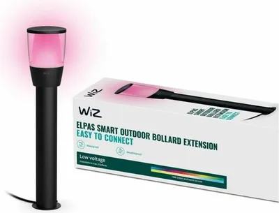 Obrázek produktu pro WiZ Světelný sloupek, rozšíření, Chytré podstavcové/sloupkové svítidlo, Wi-Fi/Bluetooth, Černá, Wi-Fi 4 (802.11n), 802.11b, 802.11g, LED, Kov, Plast