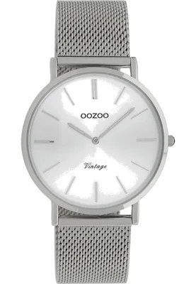 Produktbild von Oozoo Armbanduhr silber Edelstahl C9906A Vintage Series Damen Analog-Quarzuhr UOC9906A