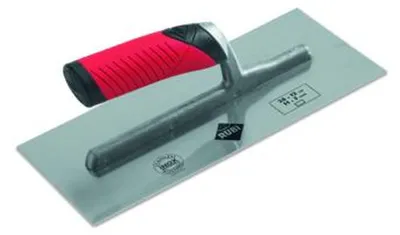 RUBI Glättkelle Metall INOX 28 cm mit Aluminiumgriff